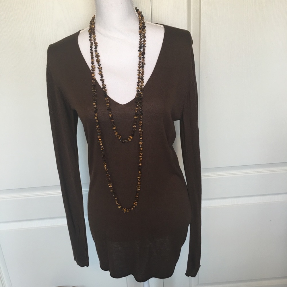 Never worn 100% Rayon v-neck tunic